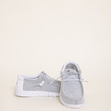 Hey Dude Shoes Men’s Wally Sox Shoes in Stone White
