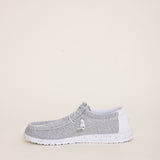 Hey Dude Shoes Men’s Wally Sox Shoes in Stone White alternate photo