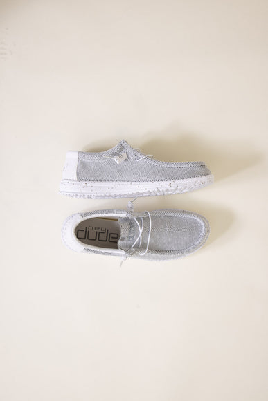 Hey Dude Shoes Men’s Wally Sox Shoes in Stone White alternate photo