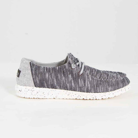 Hey Dude Shoes Women's Wendy Sox Shoes in Micro Dark Grey 4