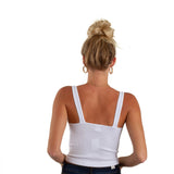 Ribbed Brami in White
