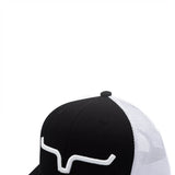Kimes Ranch Weekly Trucker Hat for Men in Black/White