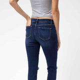 KanCan Mid Rise Distressed Skinny Jeans for Women