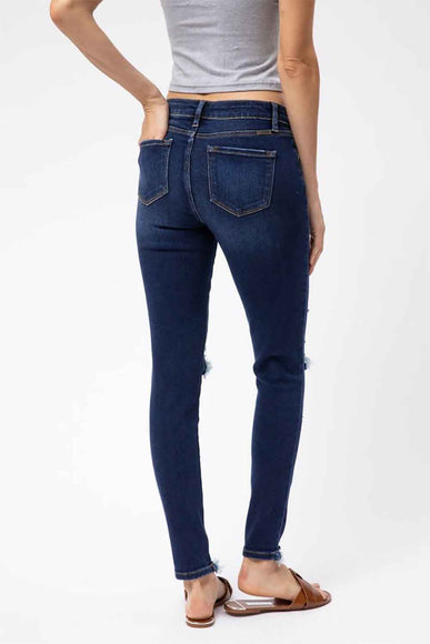 KanCan Mid Rise Distressed Skinny Jeans for Women