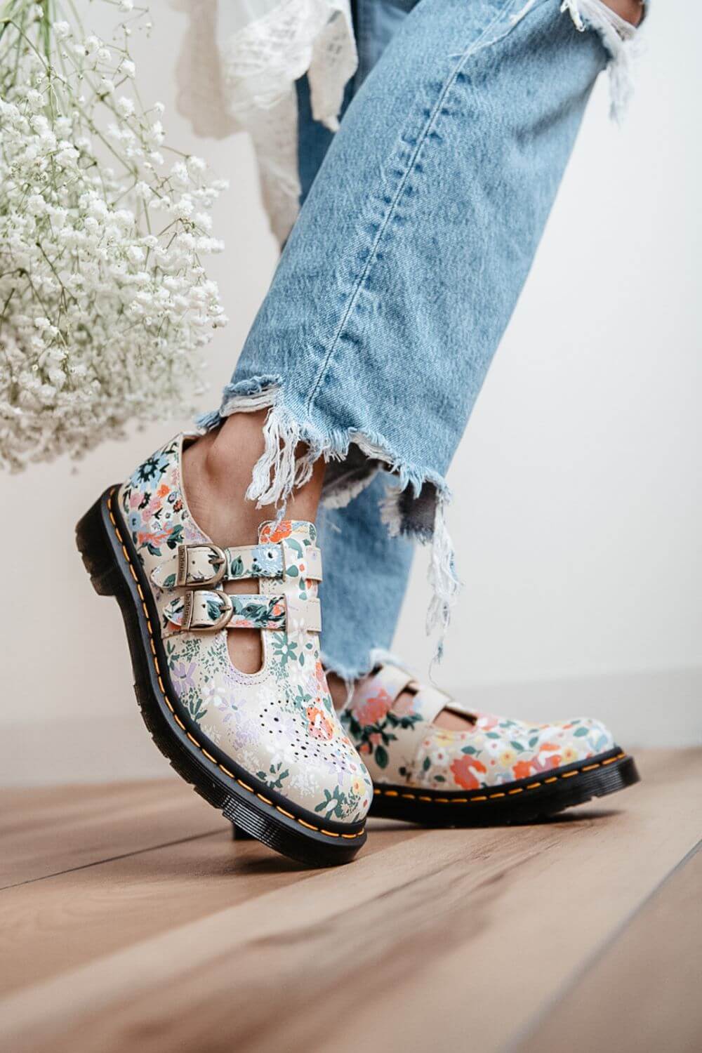 Dr martens floral shoes Clearance