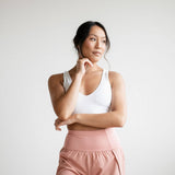 Love Tree Lined Active Shorts for Women in Pink