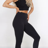 Love Tree Contour Leggings for Women in Black