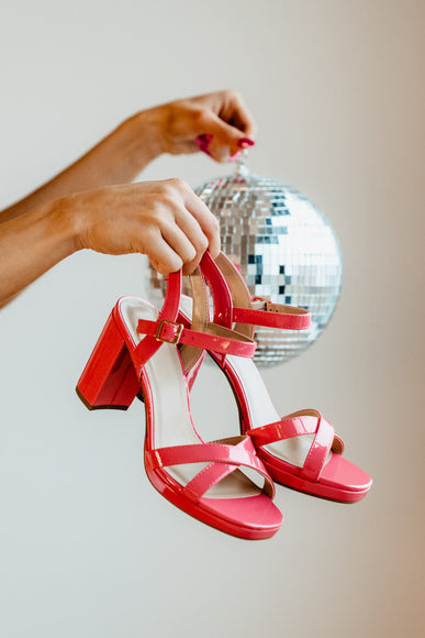 My Delicious Shoes Martel Platform Heels for Women in Pink