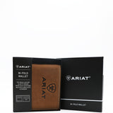 Ariat Bi-Fold Embroidered Wallet in Brown