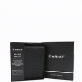 Ariat Bi-Fold Embroidered Wallet in Black