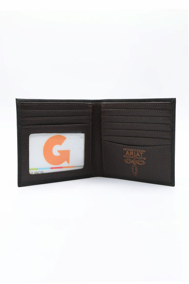 Ariat Bi-Fold Embroidered Wallet in Black