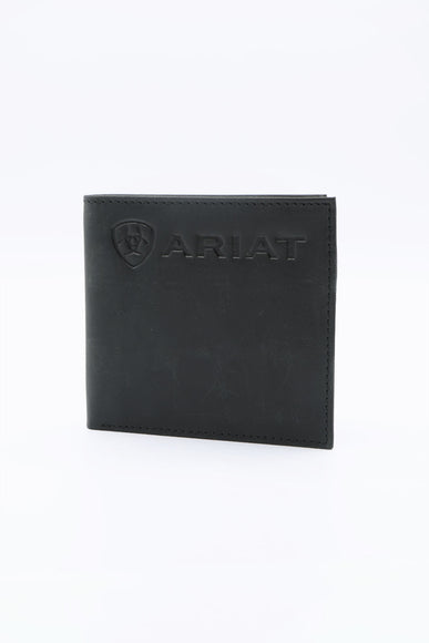 Ariat Bi-Fold Embroidered Wallet in Black