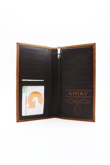 Ariat Rodeo Embroidered Wallet in Brown