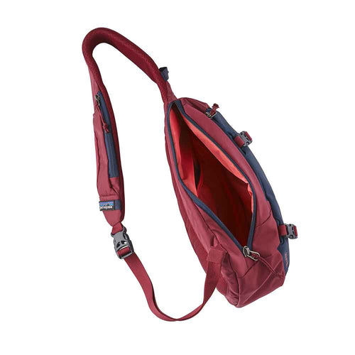 patagonia red nylon tote backpack Patagonia Atom 8L Sling Bag in Arrow Red