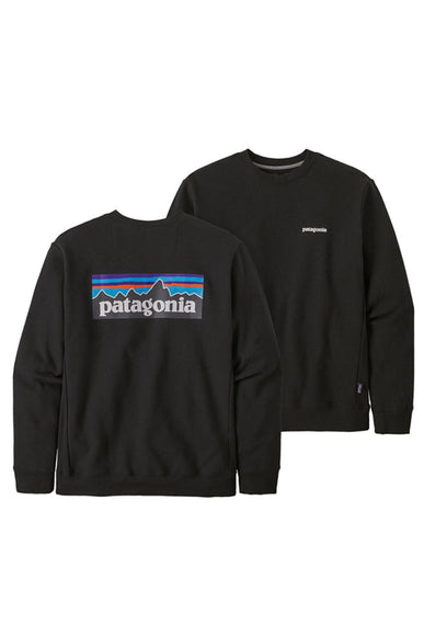Patagonia Men’s P-6 Logo Uprisal Sweatshirt in Black