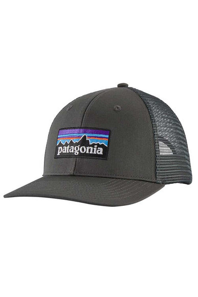 Patagonia P6 Logo Trucker Hat in Forge Grey 