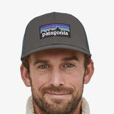 Patagonia P6 Logo Trucker Hat in Forge Grey 