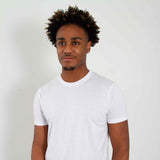Basic Crewneck Tee for Men in White
