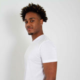 Basic Crewneck Tee for Men in White