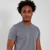 Basic Crewneck T-Shirt for Men in Grey 