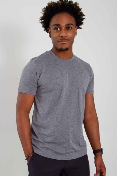 Basic Crewneck T-Shirt for Men in Grey 