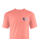 Simply Southern Men's Shirts Fish Dog T-Shirt for Men in Pink