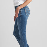 Silver Jeans 31” Elyse Mid Rise Slim Bootcut Jeans for Women