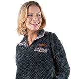 Simply Southern Simply Soft Pullover for Women in Grey Aztec