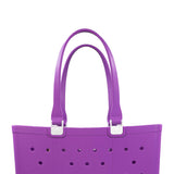 Simply Southern Large Waterproof Tote Bag in Grape Purple