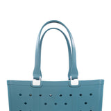 Simply Southern Large Waterproof Tote Bag in Whale Blue