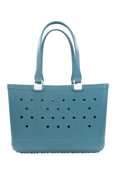 Simply Southern Large Waterproof Tote Bag in Whale Blue