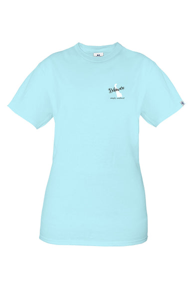 Simply Southern Delaware Short Sleeve T-Shirt for Women in Ice Blue  alternate photo