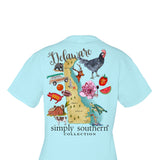 Simply Southern Delaware Short Sleeve T-Shirt for Women in Ice Blue  alternate photo