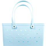 Simply Southern Large Waterproof Tote Bag in Cool Blue