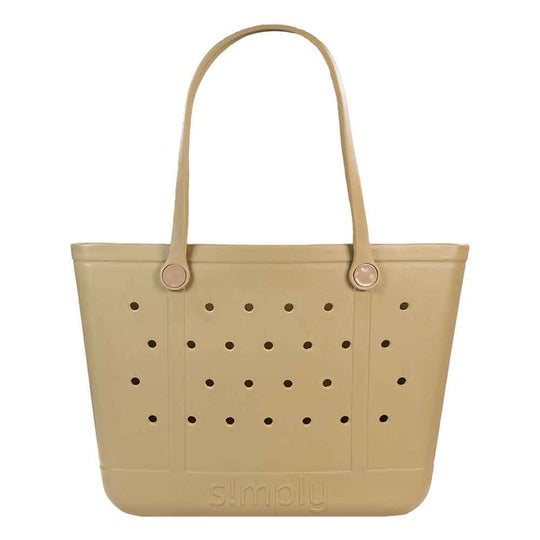 Simply Southern Large Waterproof Tote Bag in Sepia Brown
