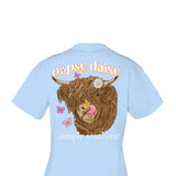 Womens Simply Southern Oopsy Daisy Cow T-Shirt for Women in Blue