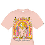 Simply Southern Youth Shirts Having Fun T-shirt for Girls in Pink