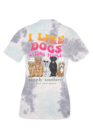 Simply Southern Womens Shirts Salty Paws T-Shirt for Women in Grey
