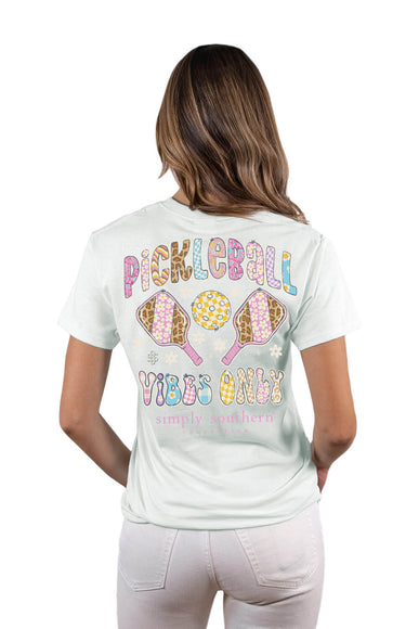 Womens Simply Southern Pickleball T-Shirt for Women in Breeze Blue