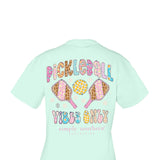  Simply Southern Plus Size Tees Pickleball T-Shirt for Women in Breeze Blue