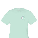 Simply Southern T-Shirts for Women Delaware T-Shirt for Women in Breeze Blue
