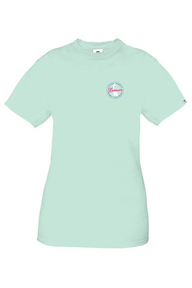 Youth Simply Southern T-Shirts Simply Southern Delaware T-Shirt for Girls in Breeze Blue