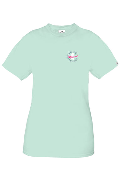 Simply Southern T Shirts Womens Mississippi T-Shirt for Women in Breeze Blue