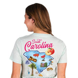 Simply Southern Tees South Carolina T-Shirt for Women in Breeze Blue