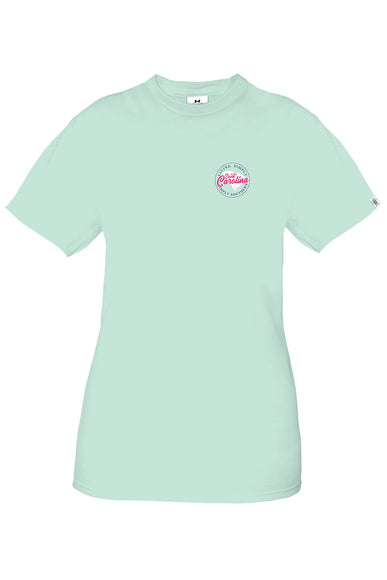 Simply Southern Youth Shirts Youth Carolina T-Shirt for Girls in Breeze Blue