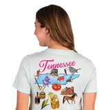 Simply Southern Womens Tennessee T-Shirt for Women in Breeze Blue