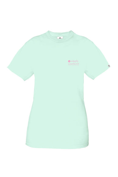 Plus Size Simply Southern Plus Size Volleyball Vibes T-Shirt for Women in Breeze Blue