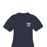 Plus Size Simply Southern Shirts Plus Size Nana Life T-Shirt for Women in Blue