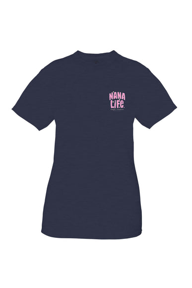 Plus Size Simply Southern Shirts Plus Size Nana Life T-Shirt for Women in Blue