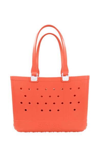 Simply Southern Large Waterproof Tote Bag in Orange